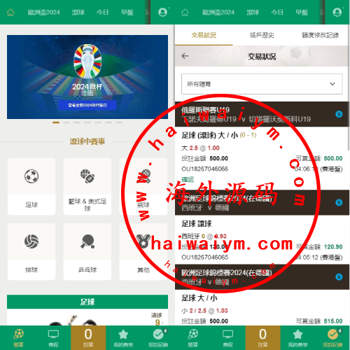 2024皇冠欧洲杯源码/多语言反波球盘信用盘源码/足球篮球体育盘
